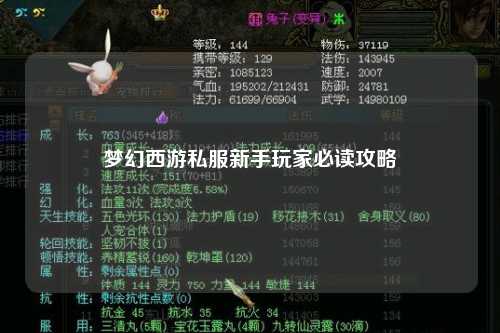 梦幻西游私服新手玩家必读攻略