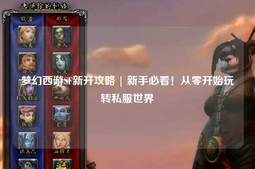 梦幻西游SF新开攻略 | 新手必看！从零开始玩转私服世界