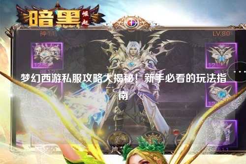 梦幻西游私服攻略大揭秘！新手必看的玩法指南