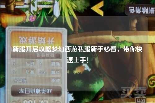 新服开启攻略梦幻西游私服新手必看，带你快速上手！