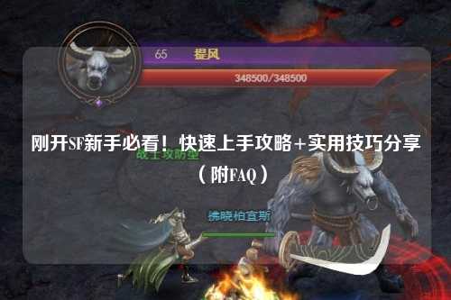 刚开SF新手必看！快速上手攻略+实用技巧分享（附FAQ）